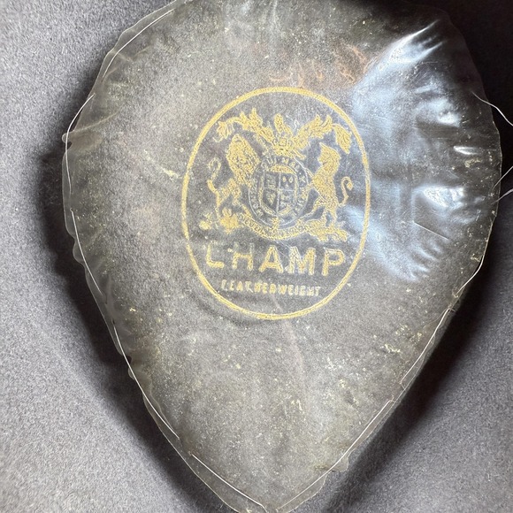 Vintage Champ Hat Fedora Fitted Mens 7 1/4 Gray Featherweight Bound Edge 80s - Picture 10 of 15